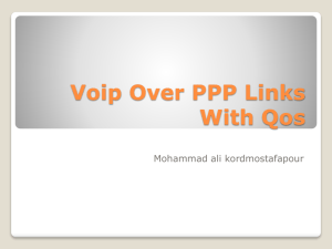 Voip Over PPP Links With Qos