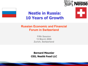 Nestle in Russia