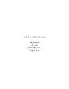 Thermal Analysis Report