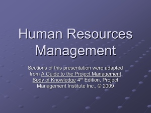 Human Resources Management Slides