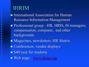Human Resource Management and Economic Efficiency