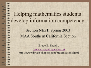 Helping Mathematics Students Develop