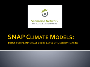 SNAP Climate Models: Tools for Planners