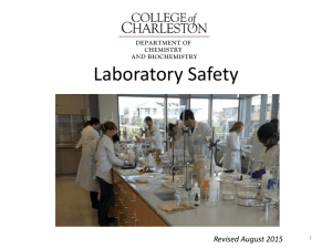 Quantitative Analysis Lab Safety - Department of Chemistry and