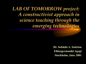 The Lab of Tomorrow Consortium