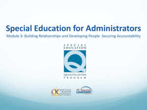 Special Education For Administrators