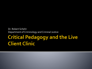 Critical Pedagogy and the Live Client Clinic