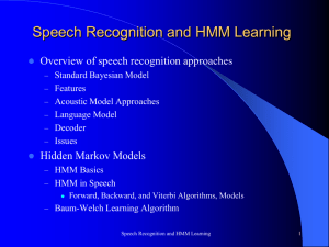 Speech Recognition - Neural Networks and Machine Learning