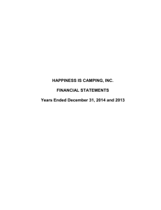 2014 Audit - Happiness Is Camping