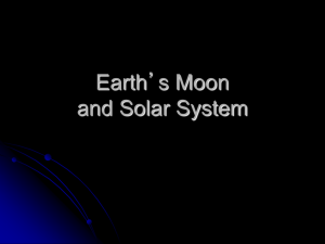 Earth's Moon and Solar System