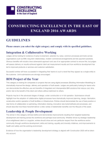 Award Categories - Constructing Excellence