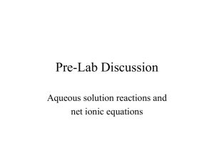 Pre-Lab Discussion