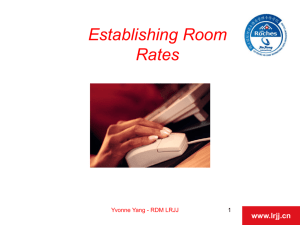 Establishing room rates