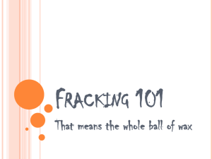 Fracking 101 - Dallas Sierra Club