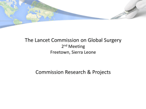 PowerPoint Presentation - Lancet Commission on Global Surgery