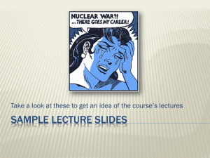 Sample lecture slides