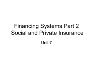 Social and private insurance