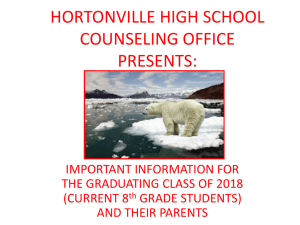 hortonville high school counseling office presents