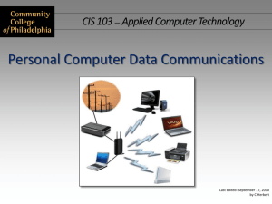 Personal Computer Data Communications