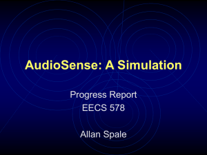 AudioSense: A Simulation - Electronic Visualization Laboratory