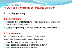 Speech Acts & Language Functions