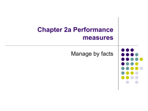 Chapter 2a Performance measures