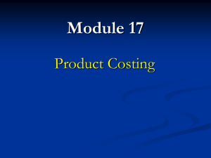 Product and Period Costs