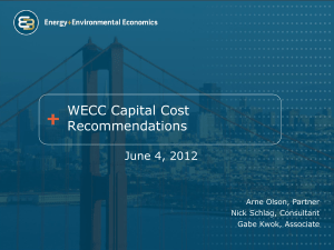 E3 WECC Capital Cost Update (6/4/12)