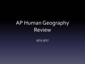 AP Human Geography Review