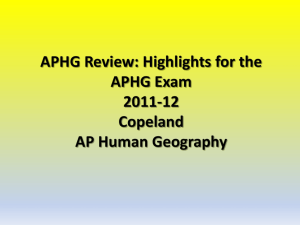 APHG Review 2010-11 Copeland AP Human
