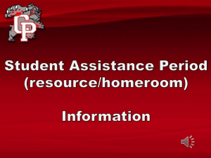 Introduction to CPHS Academic Assistance