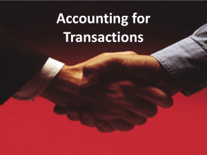 7a. Accounting for Transactions