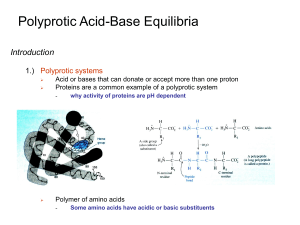 Chapter 10: Polyprotic Acids & Bases