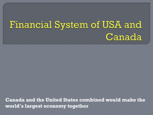 Financial System of USA and Canada