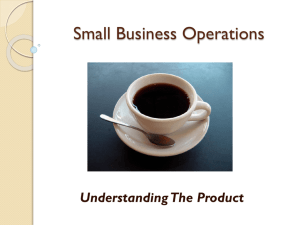 Small Business Operations Product Knowledge Unit