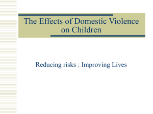 Domestic Violence and Children