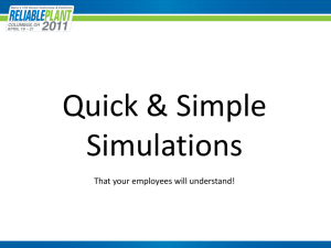 Reliable Plant - Quick and Simple Simulations