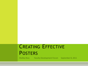 Creating Effective Posters - Department of Family Medicine