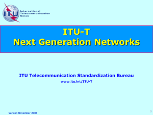 ITU-T NGN - Milestones