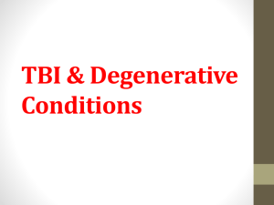 BMed TBI & Degenerative Conditions