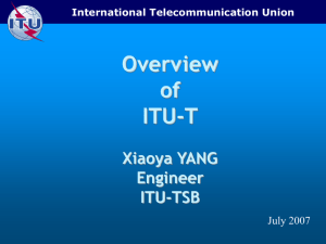 ITU-T overview_FG IPTV_July07