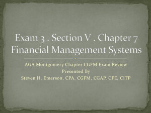 Chapter 7 Financial Management Systems