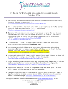 31Facts For Domestic Violence