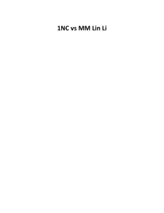 1NC vs MM Lin Li