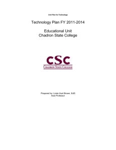 Unit plan for technology