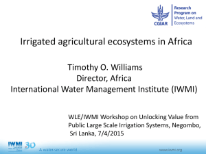 WLE-IWMI Workshop_Williams