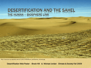 Desertification and - Earth and Environmental Sciences