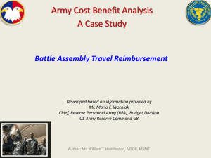 Battle Assembly Travel Reimbursement Cost Benefit Analysis