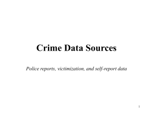 Production of Crime Statistics