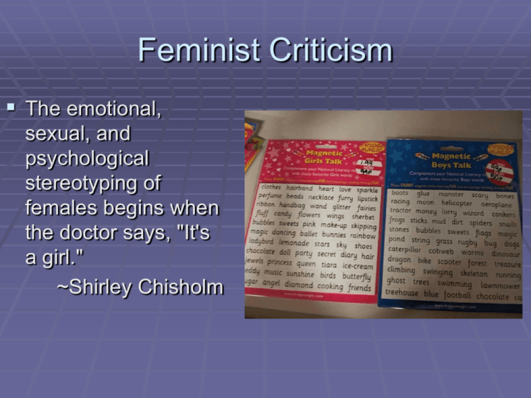 feminist criticism views